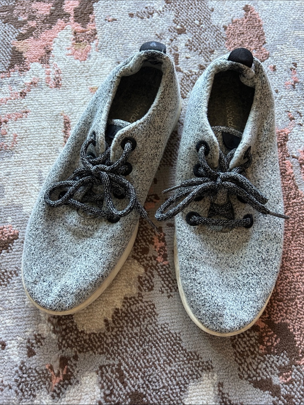 allbirds Heather Gray Knit Lace-Up Women's Sneakers